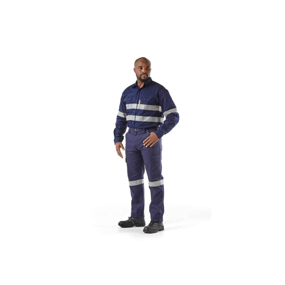 DROMEX J54 NAVY BLUE CARGO pants with REFLECTIVE