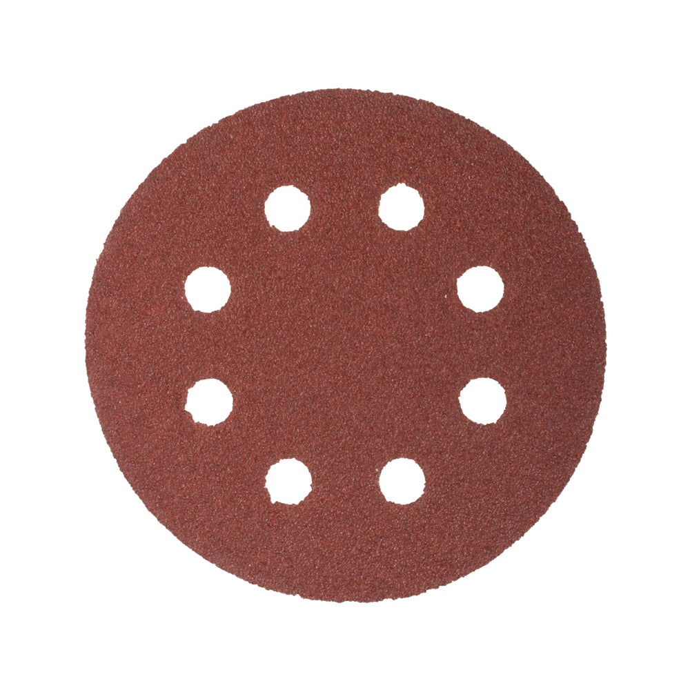 TORK CRAFT SANDING DISC VELCRO 115MM 120 GRIT WITH HOLES 10/PK