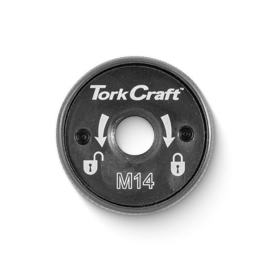 TORK CRAFT FLANGE LOCK NUT M14 SELF LOCK QUICK RELEASE ANGLE GRINDER