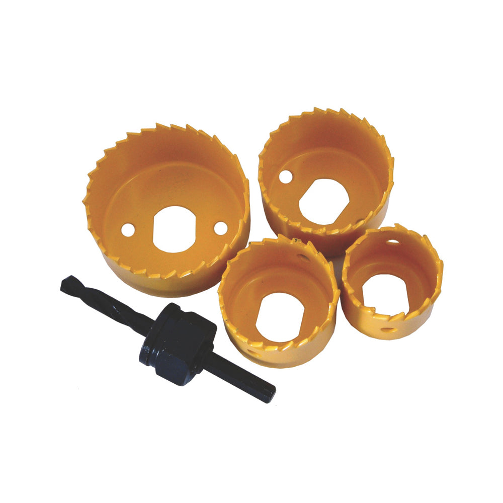 TORK CRAFT HOLE SAW SET 5PCE CARBON STEEL