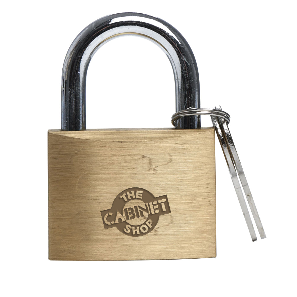 PADLOCK BRASS 50MM CARDED