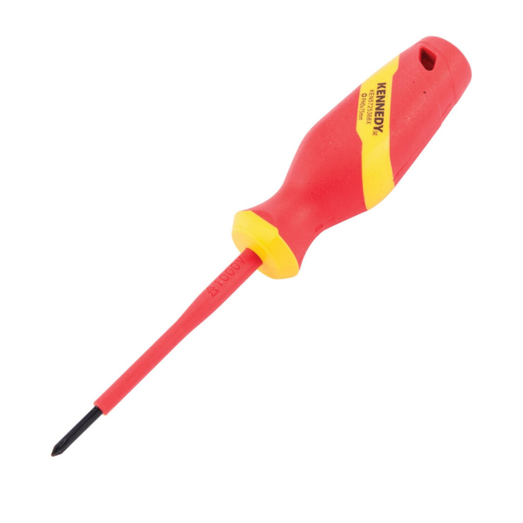 KENNEDY SE INSULATED PHILLIPS SCREWDRIVERS-PH0X75MM