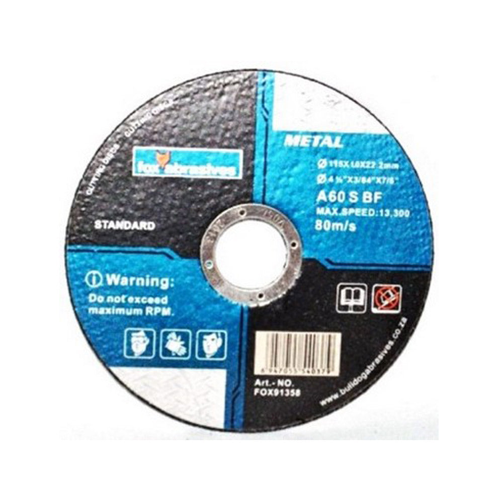 FOX CUTTING DISC 115X1 STEEL STD
