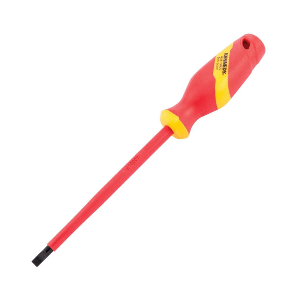 KENNEDY SE INSULATED SLOTTED SCREWDRIVERS-SL6.5X1.2X150MM
