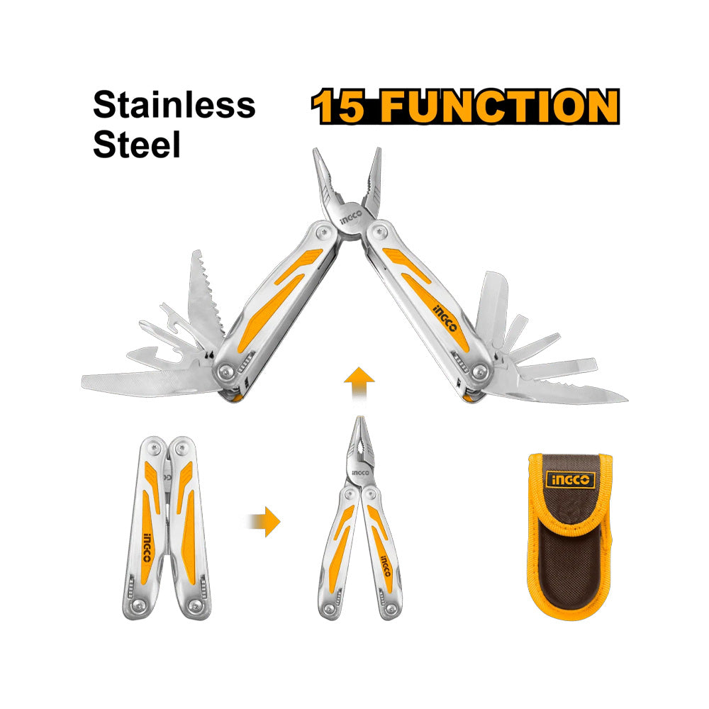 INGCO MULTI FOLDABLE TOOL 15 FUNCT