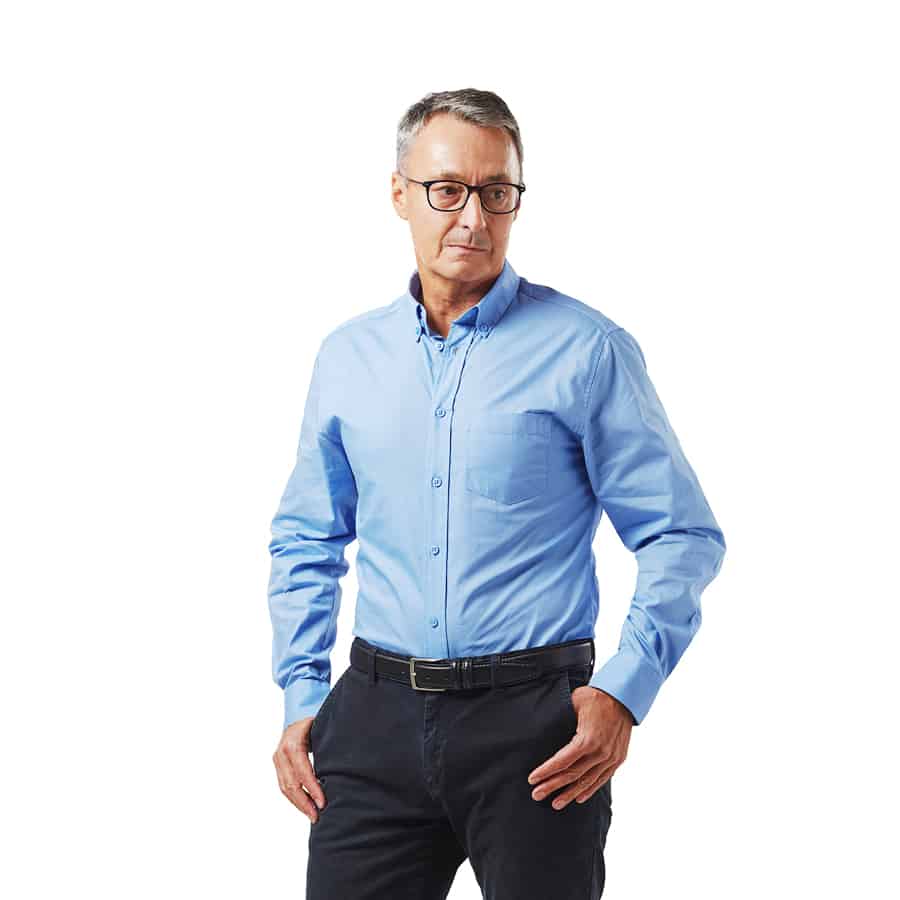DROMEX FORMAL LONG SLEEVE SHIRT COLOUR-SKY BLUE SIZE-M