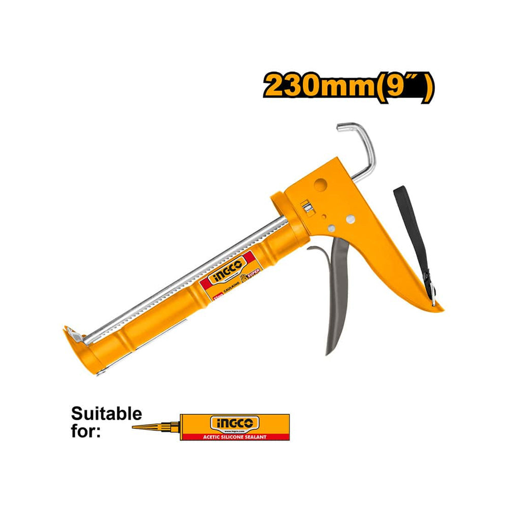 INGCO CAULKING GUN HALF BARREL 235MM