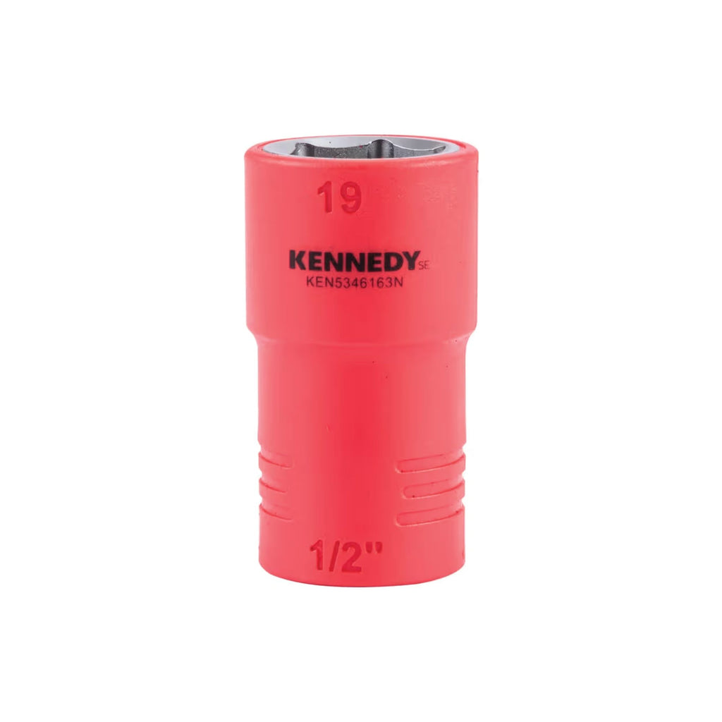 KENNEDY SE 1/2"" INSULATED HEXAGON SOCKETS-19MM