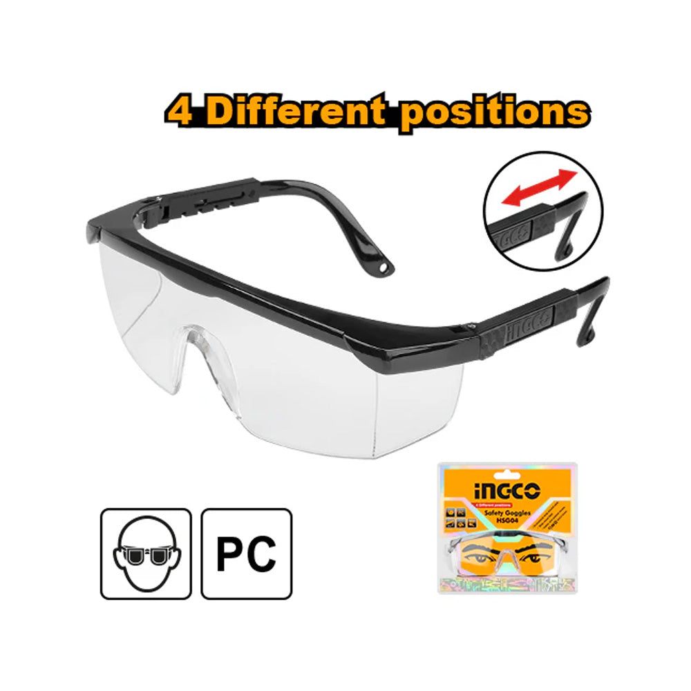 INGCO SAFETY SPECTACLES ADJUSTABLE