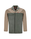 JONSSON TWO TONE WORK JACKET COLOUR-OLIVE/KHAKI SIZE-XL