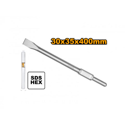 INGCO CHISEL HEX SDS FLAT 30X400X40MM
