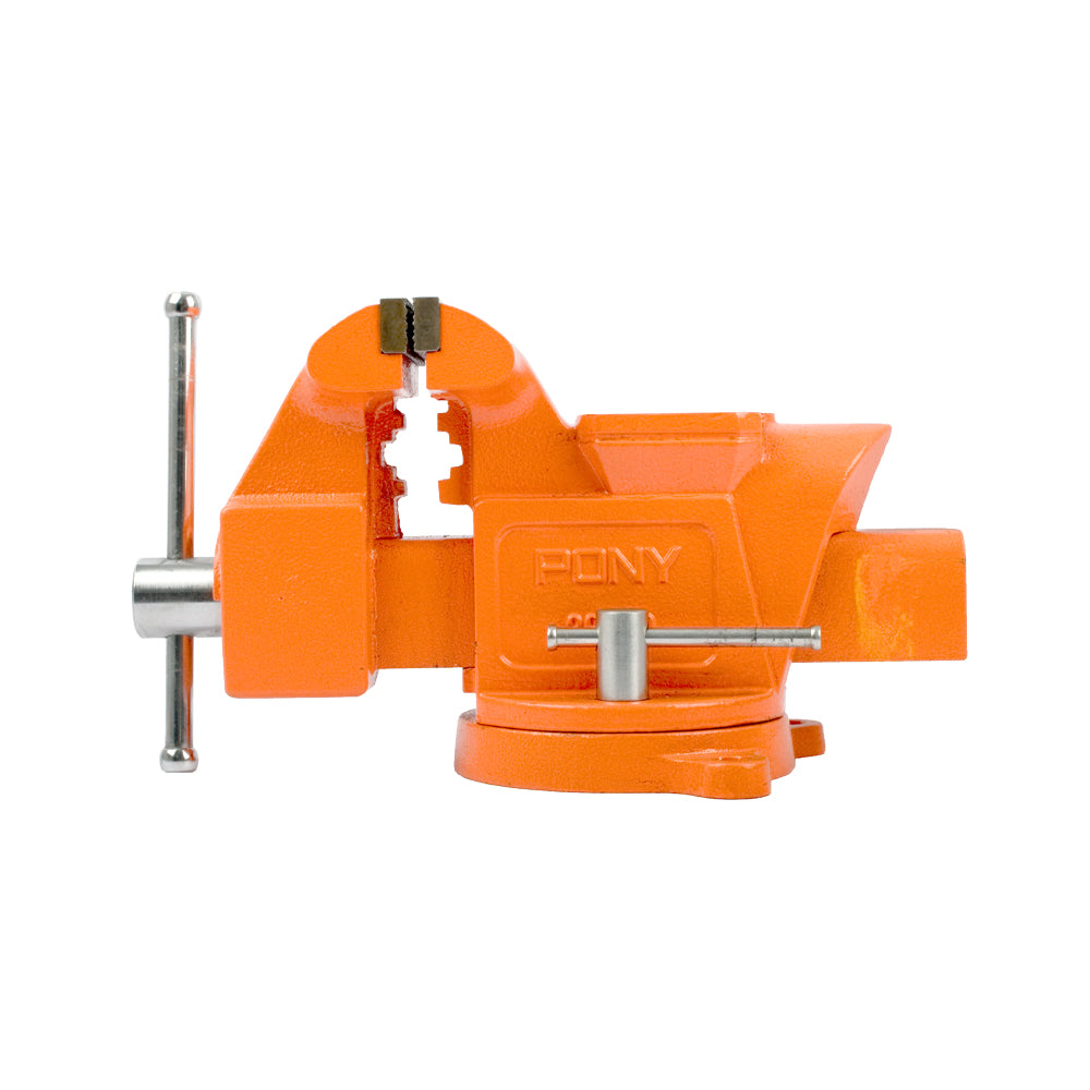 PONY 5"" HEAVY-DUTY WORKSHOP BENCH VISE SWIVEL BASE