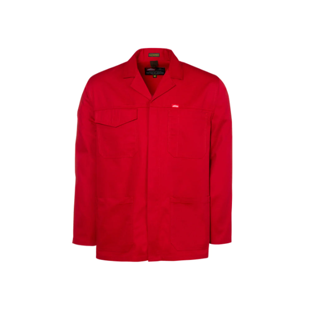 JONSSON POLYCOTTON WORK JACKET COLOUR-RED SIZE-XS
