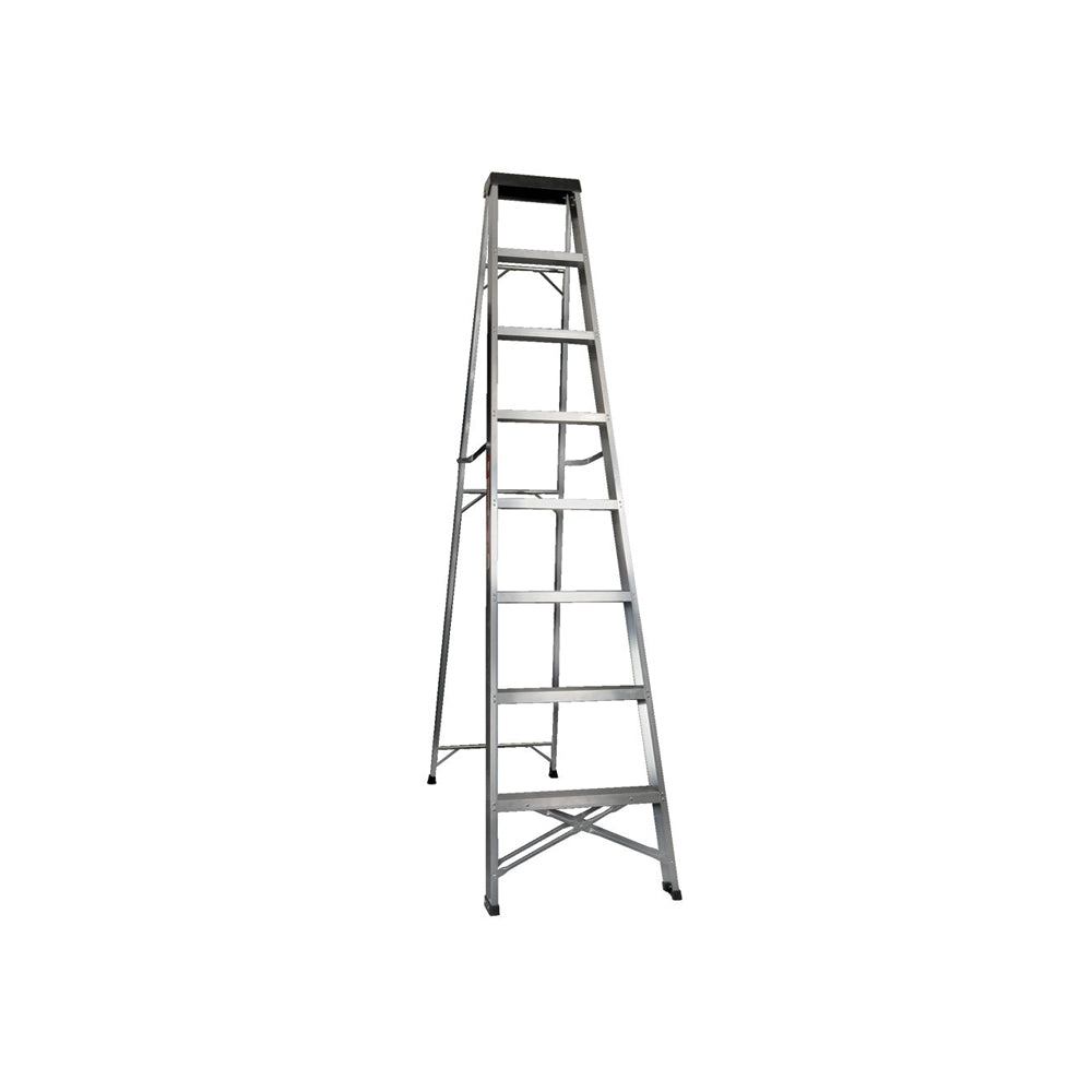 TRADEQUIP LADDER ALUMINIUM 8 STEP BLACK