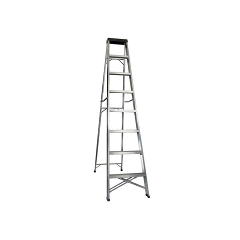 TRADEQUIP LADDER ALUMINIUM 8 STEP BLACK