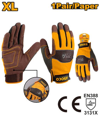 INGCO GLOVE MECHANIC XL
