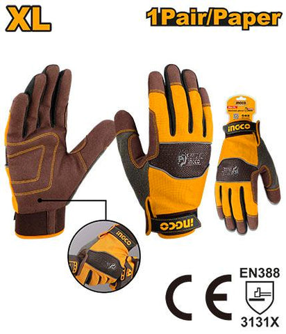 INGCO GLOVE MECHANIC XL