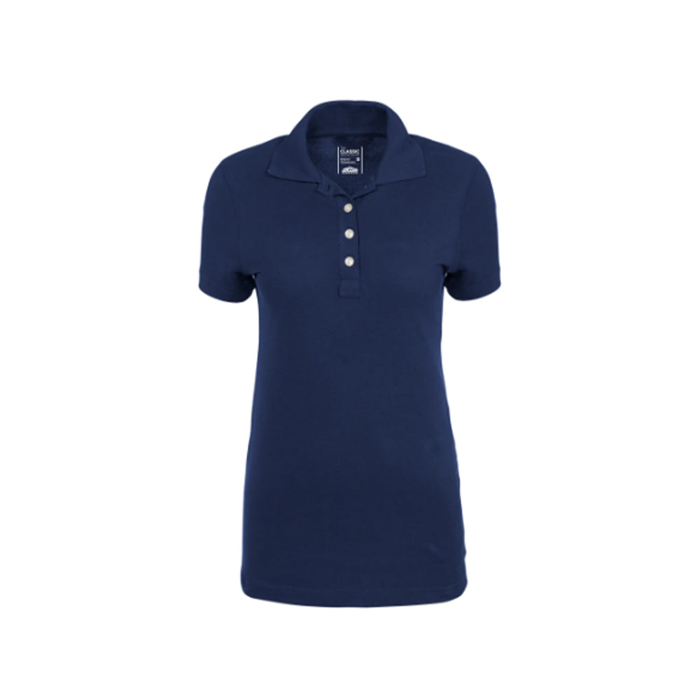JONSSON WOMENS FITTED GOLFER COLOUR-NAVY SIZE-M