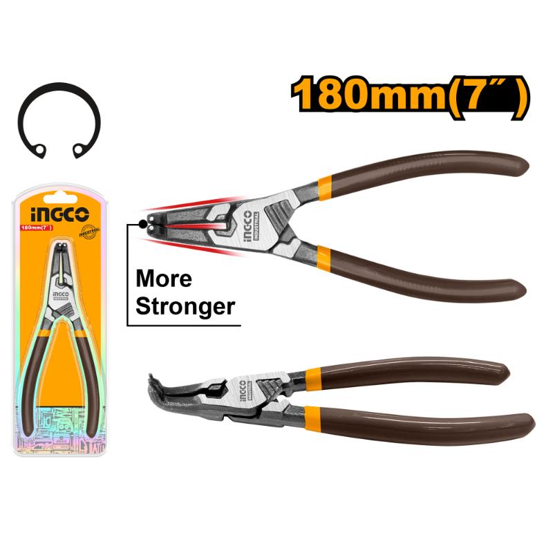 INGCO PLIER CIRCLIP 180MM BNT INT