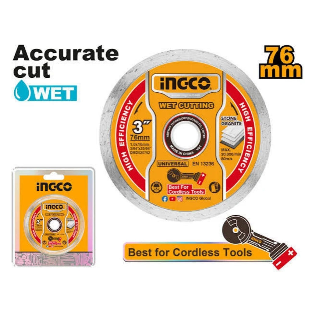 INGCO 76MM WET DIAMOND CUTTING DISC