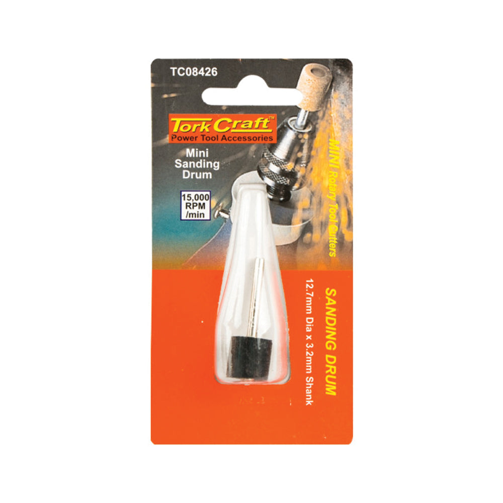 MINI SANDING DRUM 12.7MM X 3.2MM SHANK