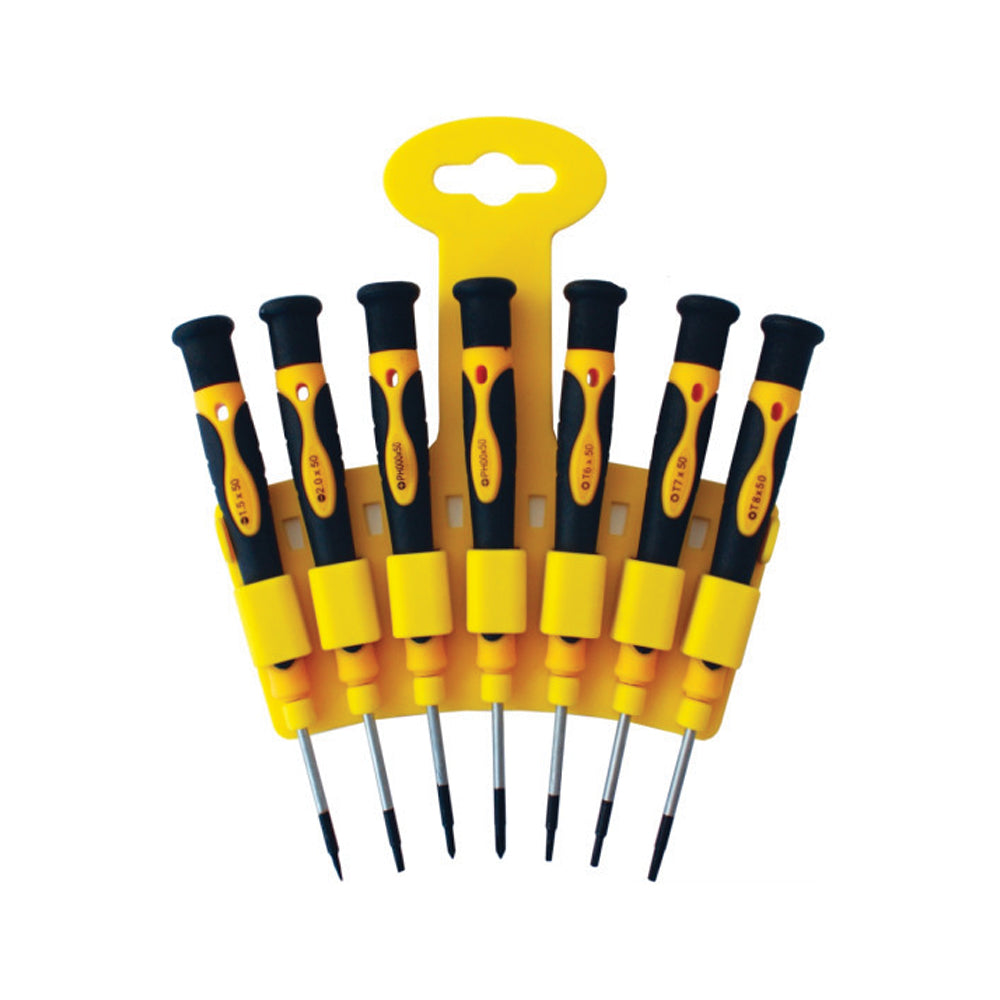TORK CRAFT PRECISION SCREW DRIVER SET 7 PCE