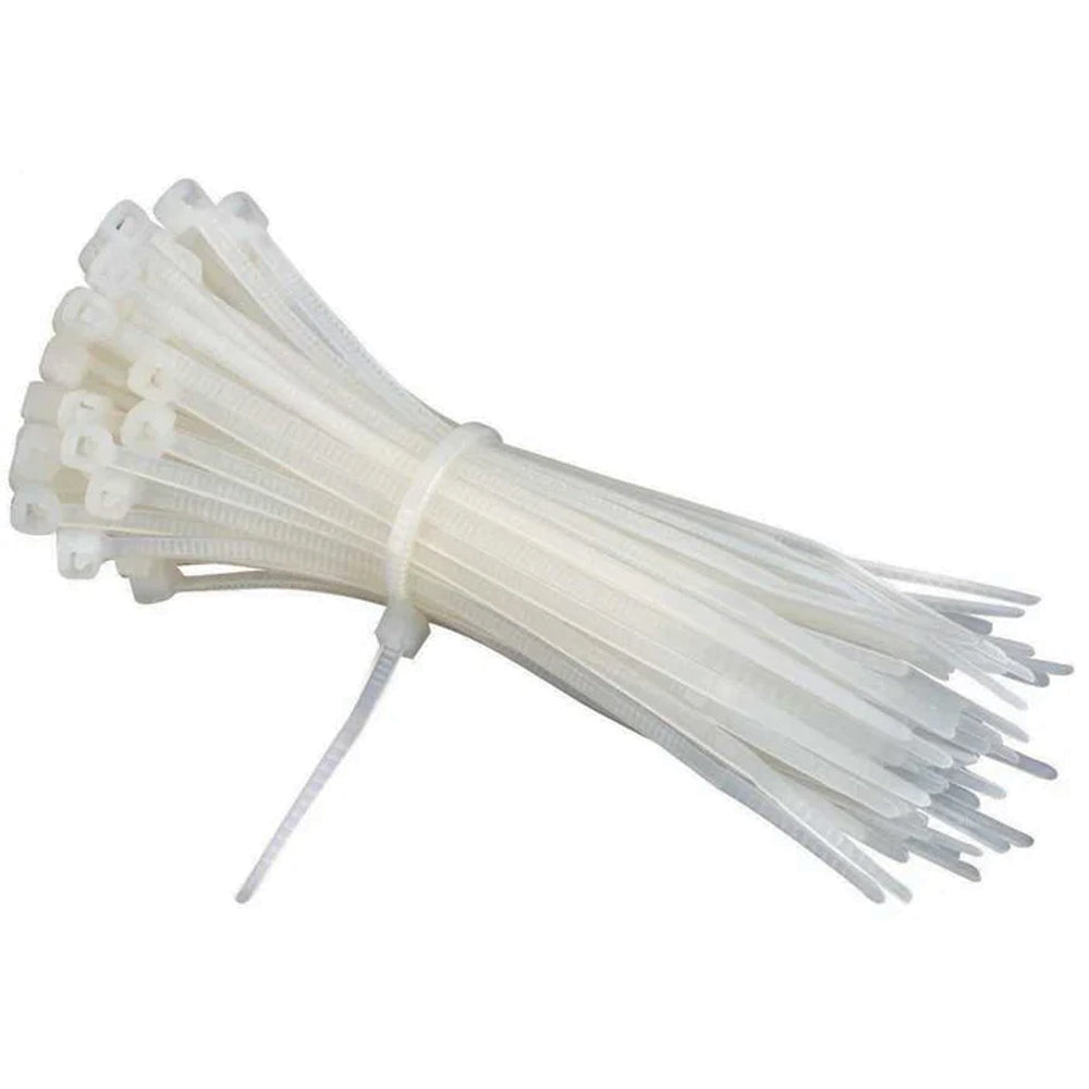 CABLE TIES 198X4.7 WHITE 100'S