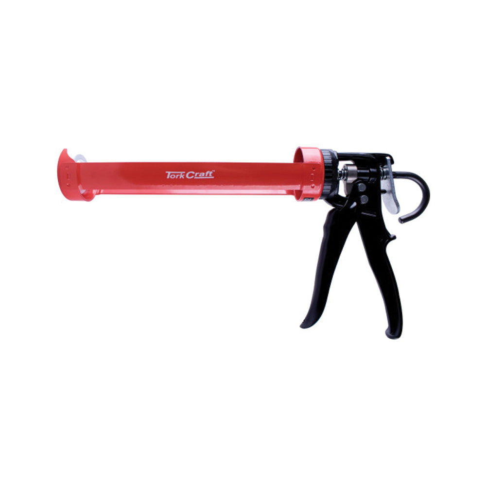 TORK CRAFT SILICONE CAULK GUN 4500N METAL SINGLE CART 310ML