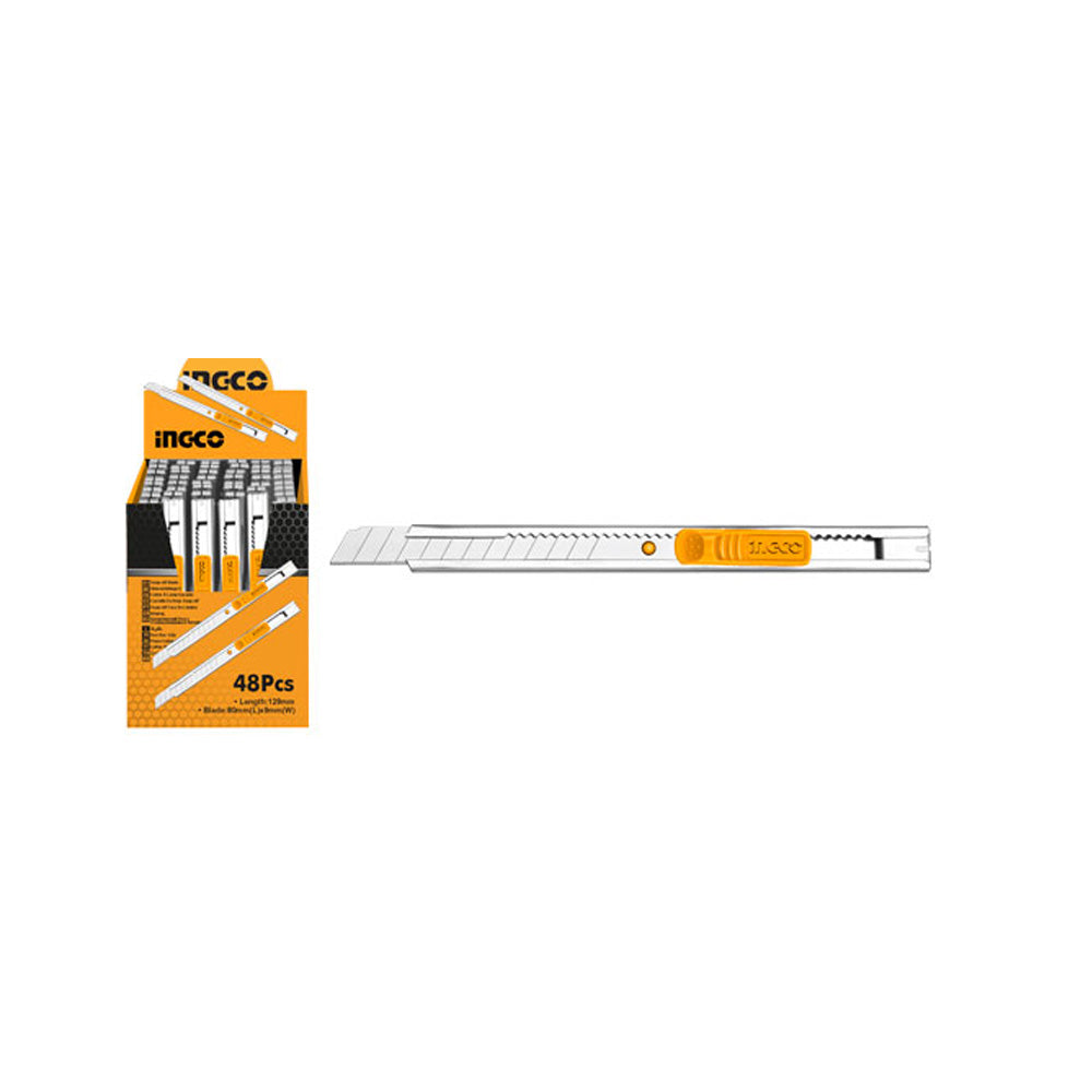 INGCO KNIFE 129MM S/OFF 9MM S/STEEL