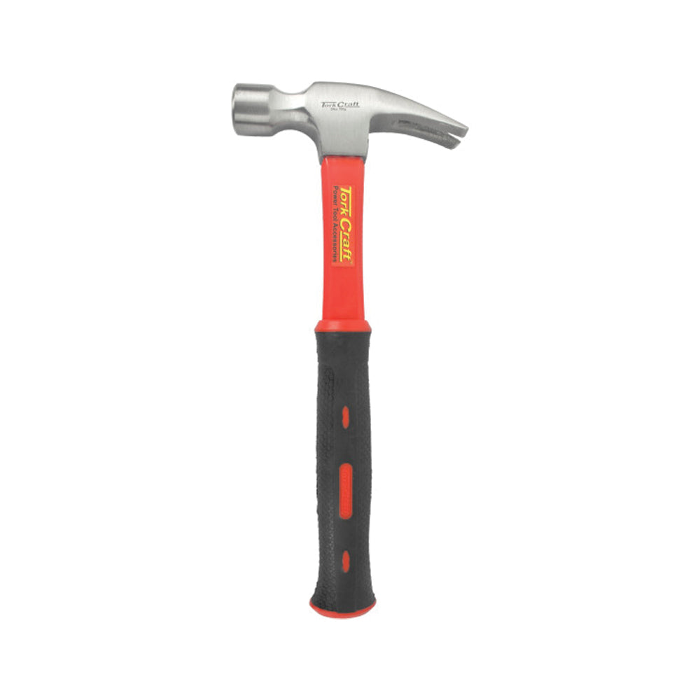 TORK CRAFT HAMMER CLAW 700G (24OZ) FIBREGLASS HANDLE 295MM and FULL POL HEAD