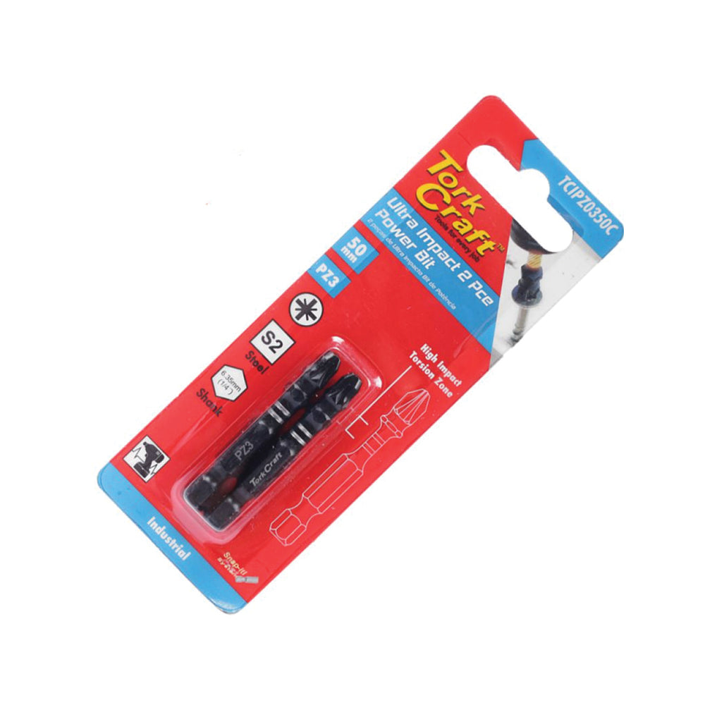 TORK CRAFT IMPACT POZI 3 X 50MM POWER BIT