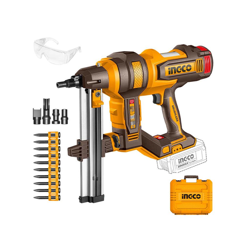 INGCO 20V PS+ C/L B/L CONCRETE NAILER 15-40MM
