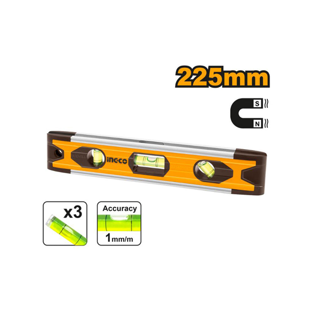 INGCO LEVEL TORPEDO 225MM MAGNETIC