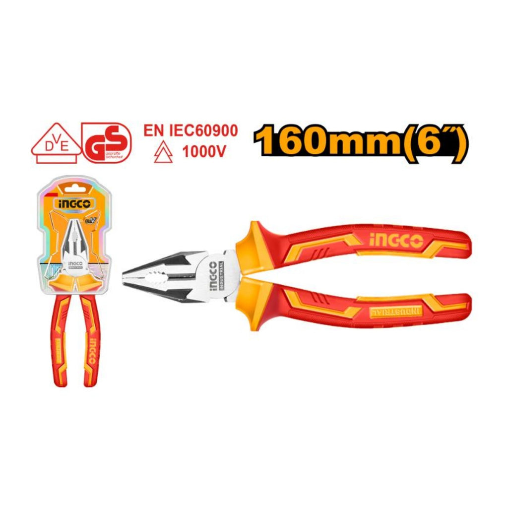 INGCO PLIER VDE 1000V 160MM COMBINATION