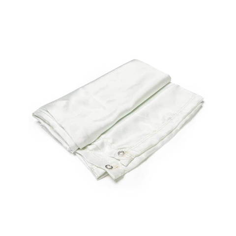 DROMEX GLASS FIBRE FIRE BLANKET IN A  STORAGE BAG 550C WHITE 2Mx2M