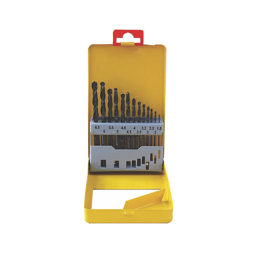 TORK CRAFT DRILL BIT SET 13PCE ROLL FORGED METAL CASE