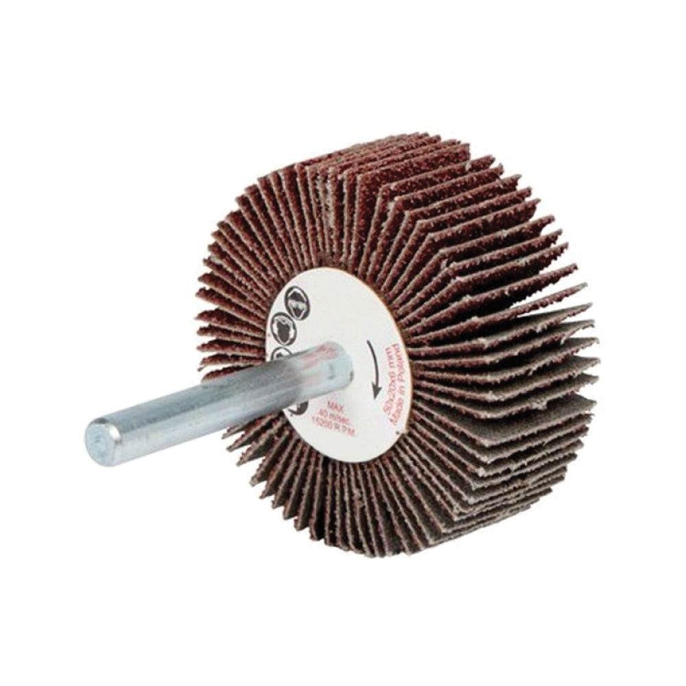 TORK CRAFT FLAP WHEEL 30X15X6MM SHAFT 80 GRIT PER EACH (100 PER BOX)
