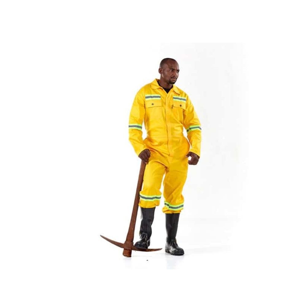 DROMEX J54 SABS ANGLO BOILER SUIT COLOUR-YELLOW SIZE 32