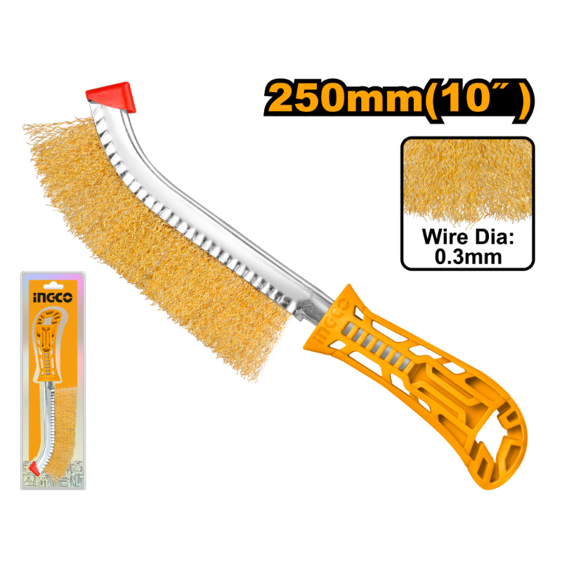 INGCO BRUSH WIRE COPPER 250 PLS HNDL