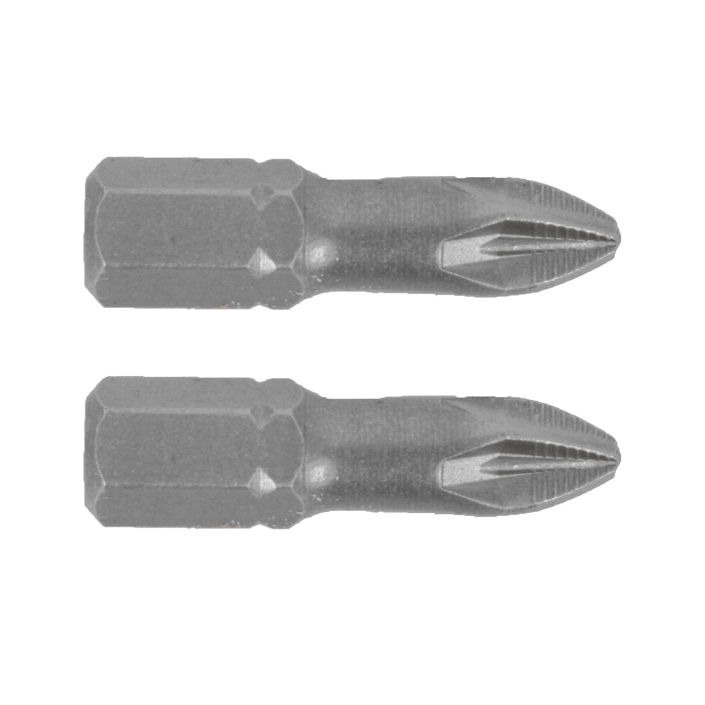 TORK CRAFT POZI.2 X 25MM INS.BIT 2/CARD