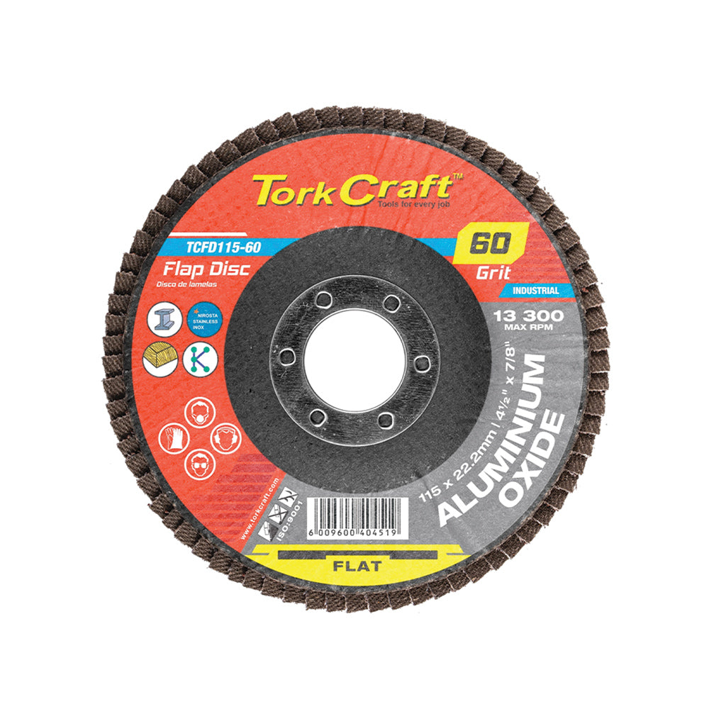 TORK CRAFT FLAPPER DISC 115MM P60