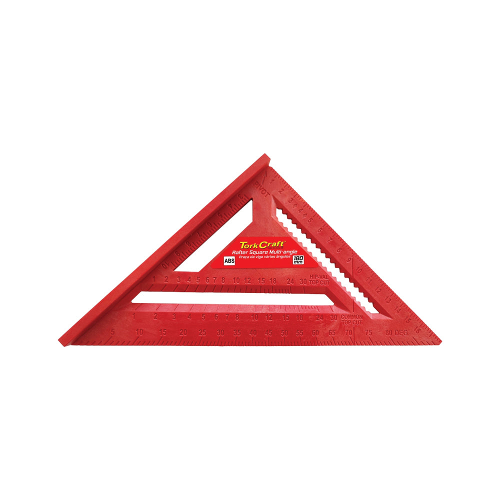 TORK CRAFT RAFTER SQUARE ABS TRIANGULAR 180MM MULTI ANGLE