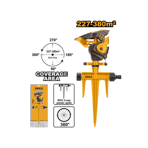 INGCO GARDEN SPRINKLER PULSATING PLASTIC SPIKE