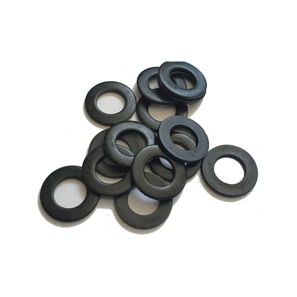 M5 5.2 X 10 X 0.8 METRIC BLACK  CUT WASHER.