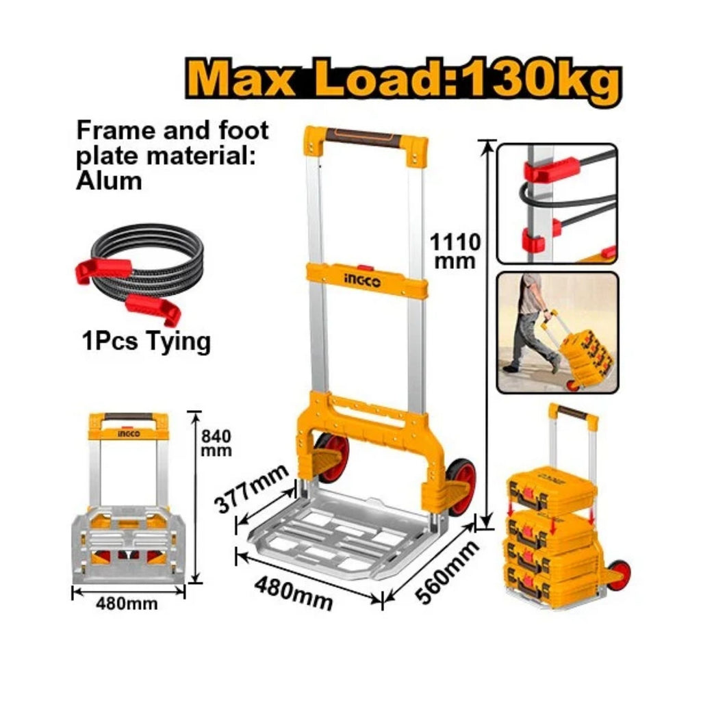 INGCO FOLDABLE HAND TRUCK 560X506X1110MM