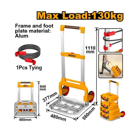 INGCO FOLDABLE HAND TRUCK 560X506X1110MM