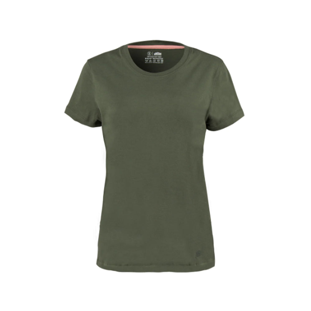 JONSSON WOMENS 160g COMBED COTTON COLOUR-OLIVE SIZE-3XL