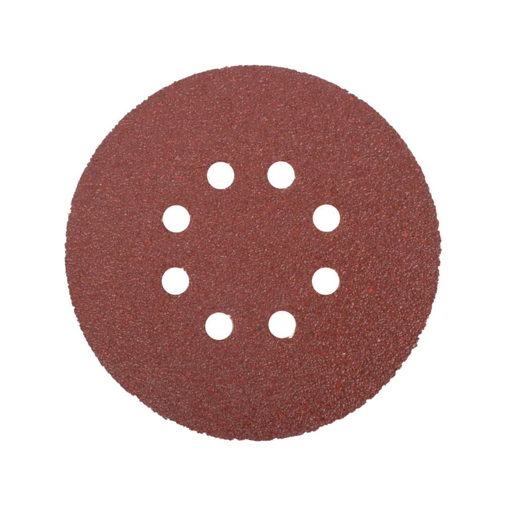 TORK CRAFT SANDING DISC VELCRO 150MM 180 GRIT WITH HOLES 10/PK