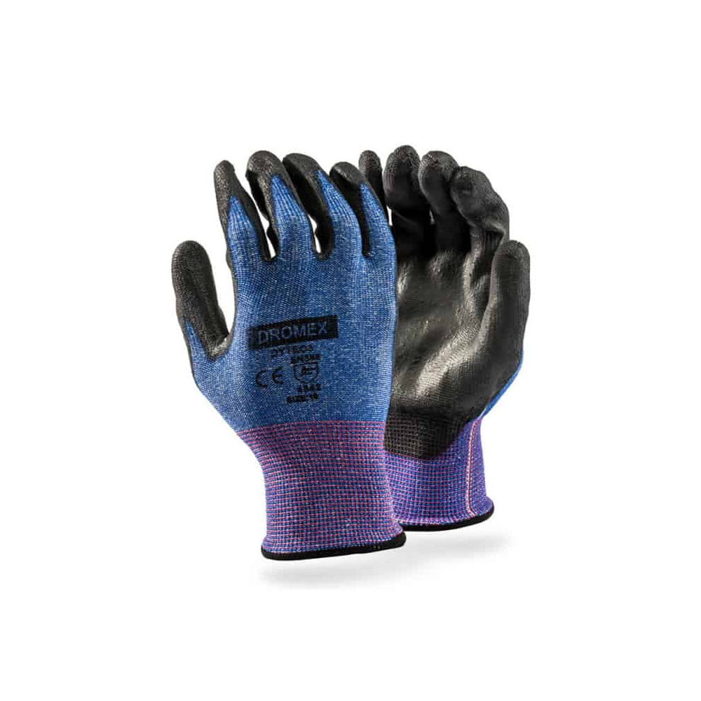 DROMEX DYTEC GLOVE PU PALM COATED CUT LEVEL 3 SIZE 11(120)