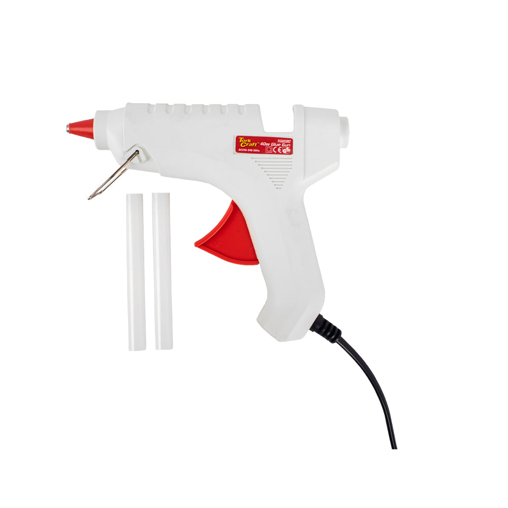 TORK CRAFT GLUE GUN 40W 220V 11MM 8-12G F/RATE 5 MIN. PRE-HEAT
